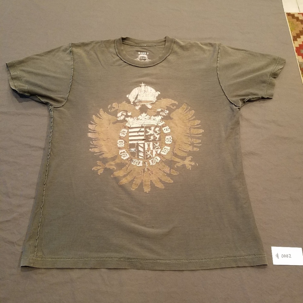 Hard 8 Eight Distressed Tee Shirt Reversible